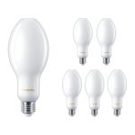 Monipakkaus 6x Philips TrueForce Core LED E27 HPL/SON Matta 18W 3000lm 300D - 840 Kylmä Valkoinen | Korvaa 80W
