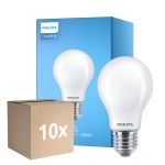 Monipakkaus 10x Philips Corepro LED Lamppu E27 Päärynä Matta 10.5W 1521lm - 830 Lämmin Valkoinen | Korvaa 100W