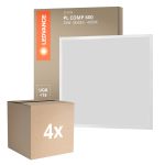 Monipakkaus 4x Ledvance LED Paneeli Kompakti Aluminium Valkoinen 33W 3630lm - 840 Kylmä Valkoinen | 60x60cm - UGR < 19
