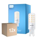 Monipakkaus 12x Philips CorePro LED Capsule G9 Matta 4W 480lm - 827 Erittäin Lämmin Valkoinen | Himmennettävä - Korvaa 40W