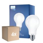 Monipakkaus 4x Philips Classic LED Lamppu E27 Päärynä Matta 13W 2000lm - 827 Erittäin Lämmin Valkoinen | Korvaa 120W