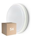 Monipakkaus 5x Philips LED Bulkhead Ledinaire WL070V Valkoinen 18.7W 1700lm - 830 Lämmin Valkoinen | 285mm - IP65