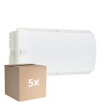 Monipakkaus 5x Philips LED Turvallisuus Ledinaire WL055V Valkoinen 6W 630lm - 840 Kylmä Valkoinen | 374x150mm - IP65 - Liiketunnistin