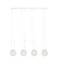 Emibig Riippuvalaisin Glam Teräs Valkoinen | Sopii 4x E14 - Max 10W