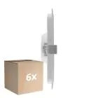Monipakkaus 6x Ledvance LED Alasvalo Slim Neliö- SQ155 12W 1020lm 120D - 830 Lämmin Valkoinen 