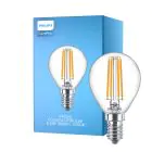 Philips Corepro LED Lustre E14 Pallo Filament Kirkas 6.5W 806lm - 827 Erittäin Lämmin Valkoinen | Korvaa 60W